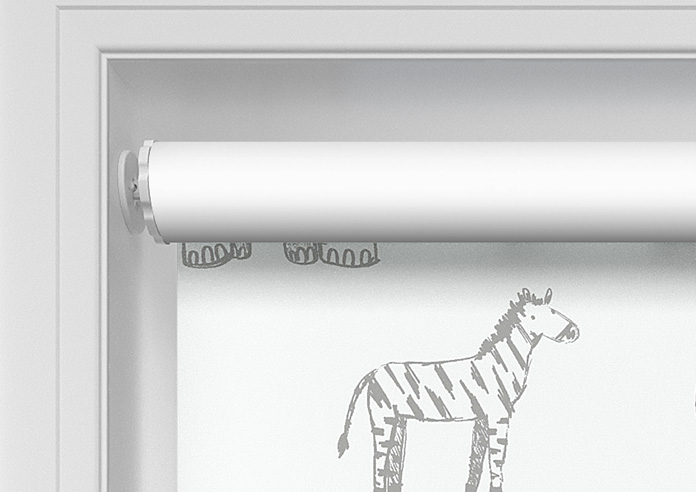 Zootime Sketch, Elephant Grey - Twist&Fit Roller Blind - Image 10